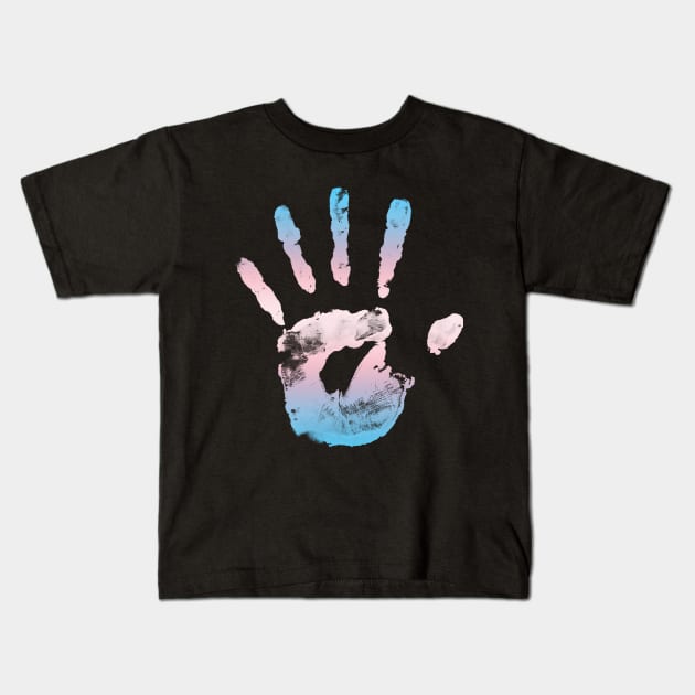 Trans Handprint Kids T-Shirt by Ryot
